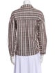 Apiece Apart Plaid Print Long Sleeve Button-Up Top