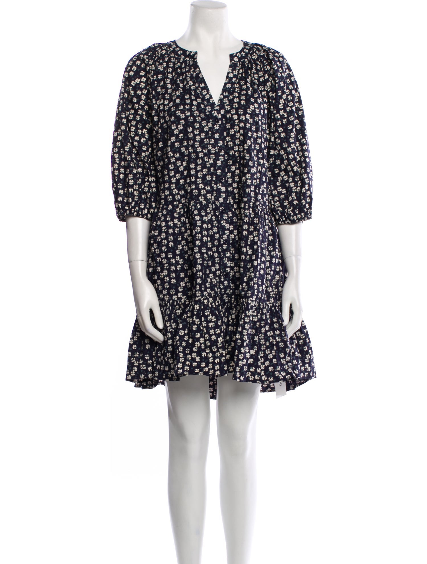 Apiece Apart Floral Print Mini Dress