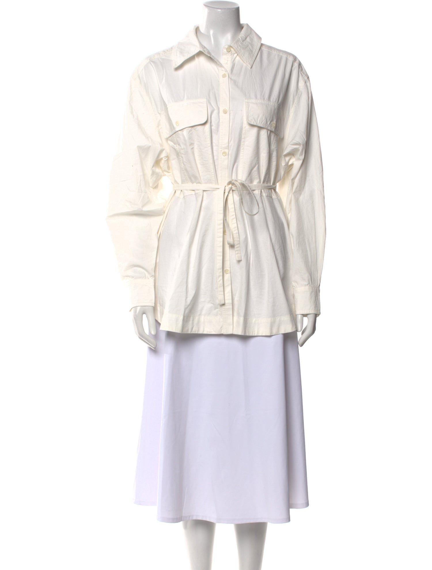 Apiece Apart Long Sleeve Button-Up Top