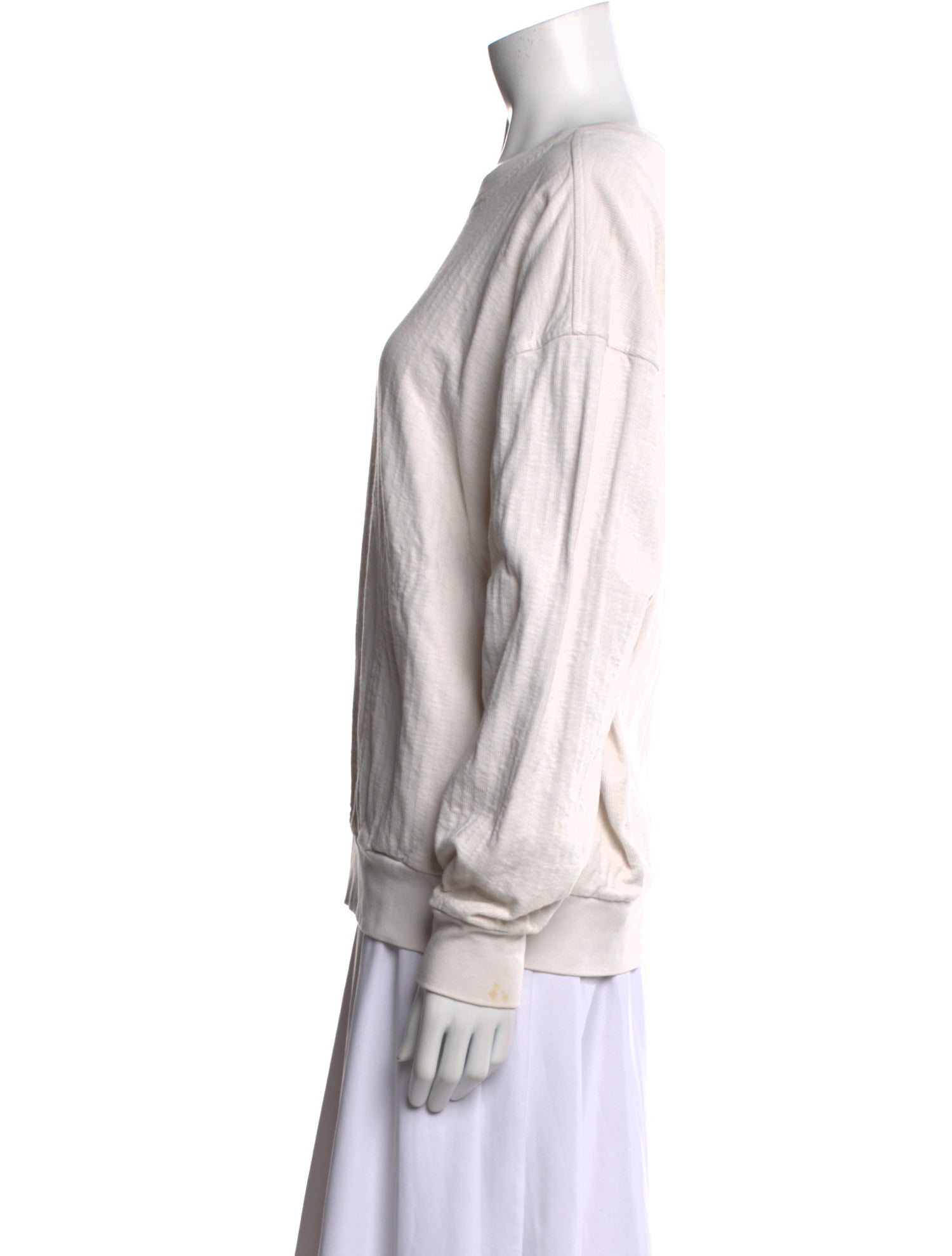 Apiece Apart Crew Neck Long Sleeve Sweatshirt