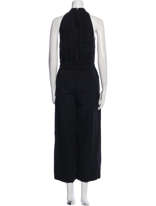 Apiece Apart Linen Mock Neck Jumpsuit