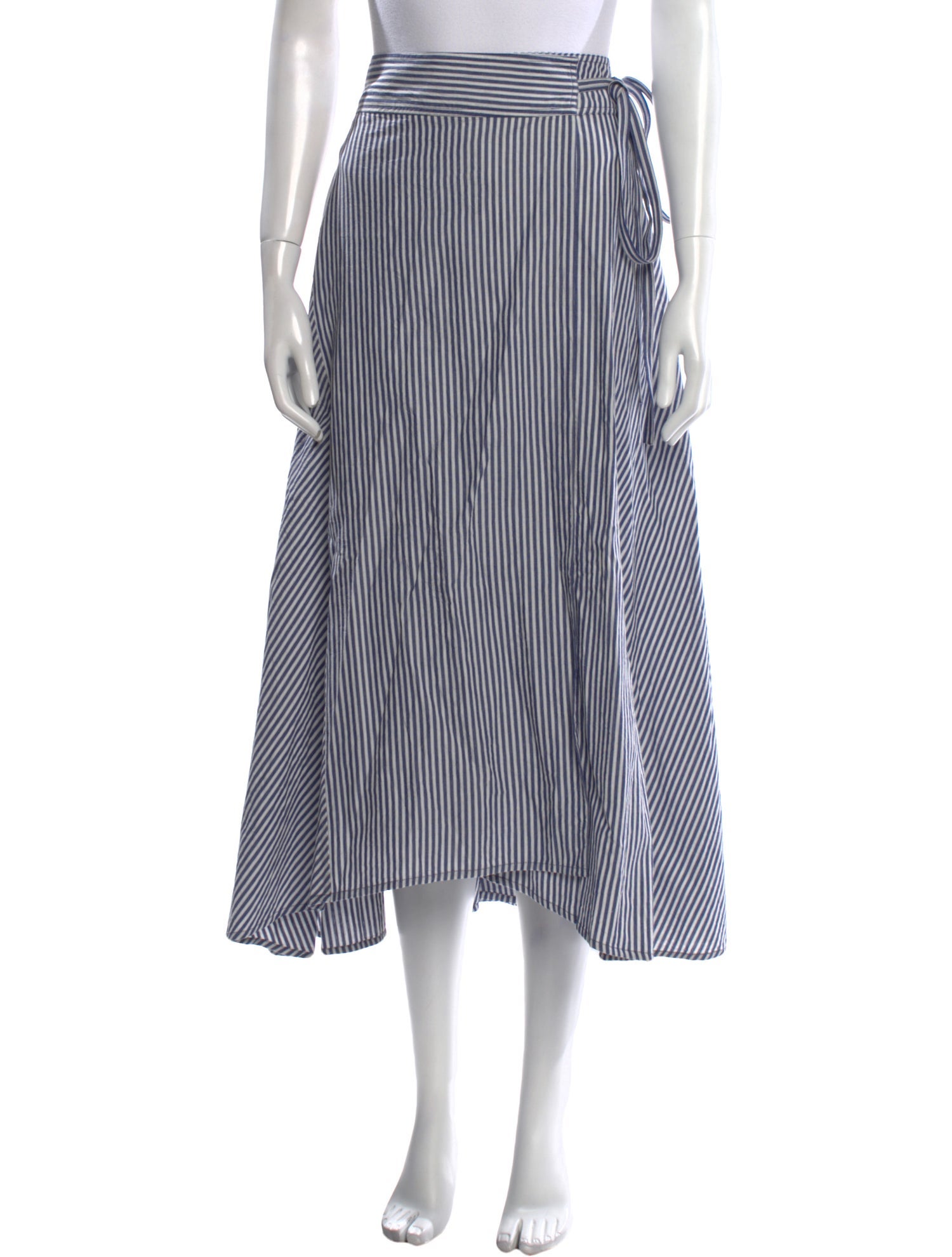 Apiece Apart Striped Midi Length Skirt