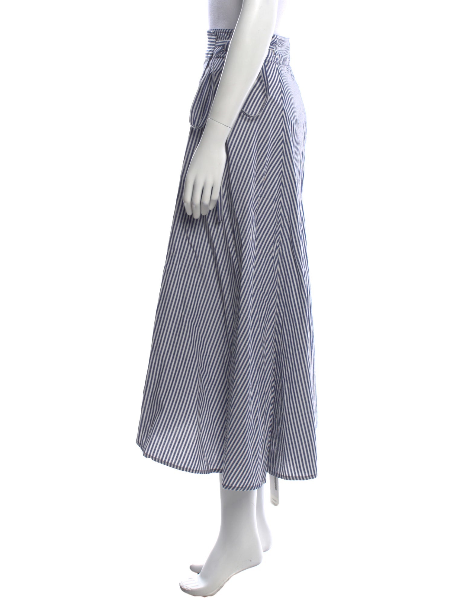 Apiece Apart Striped Midi Length Skirt