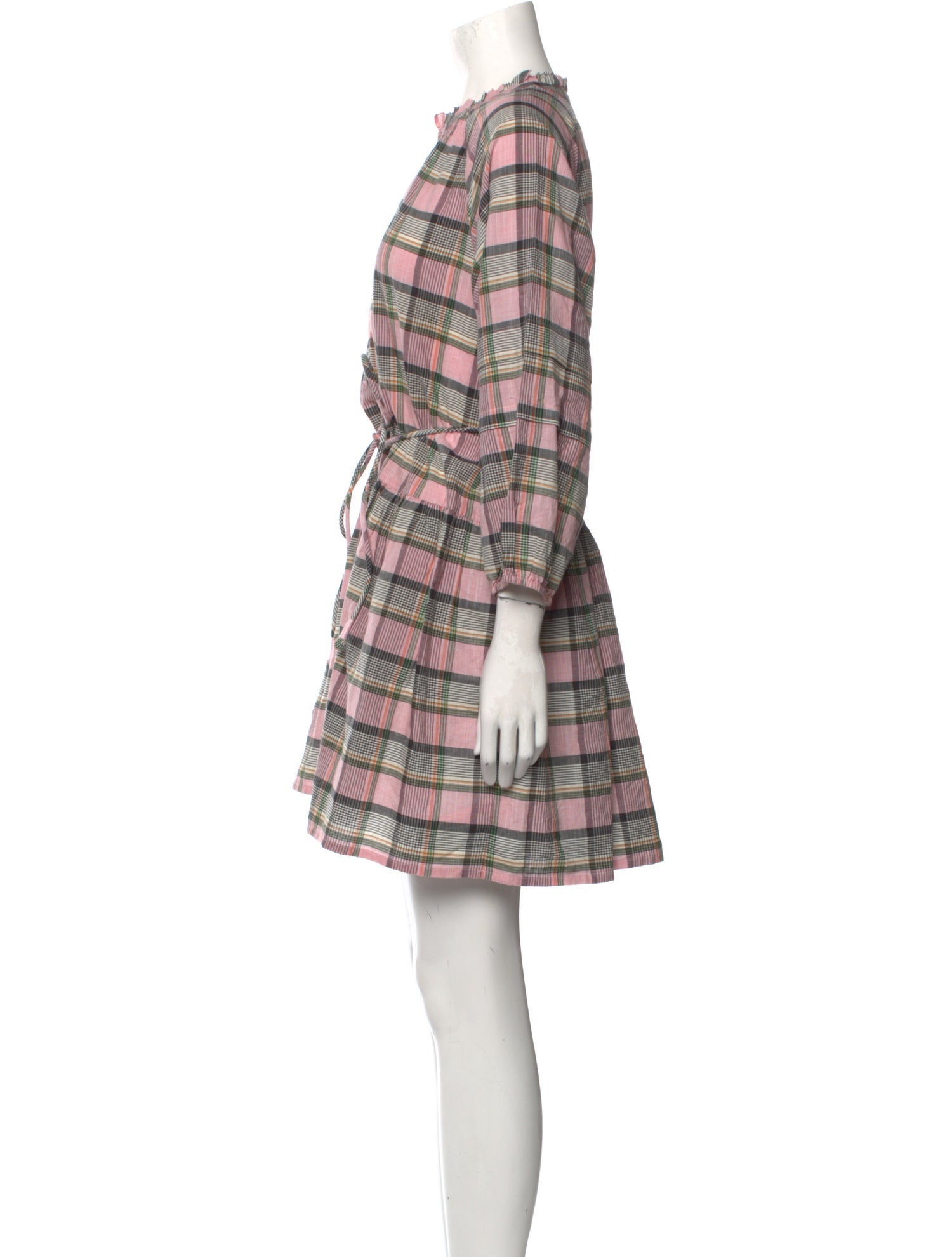 Apiece Apart Plaid Print Mini Dress