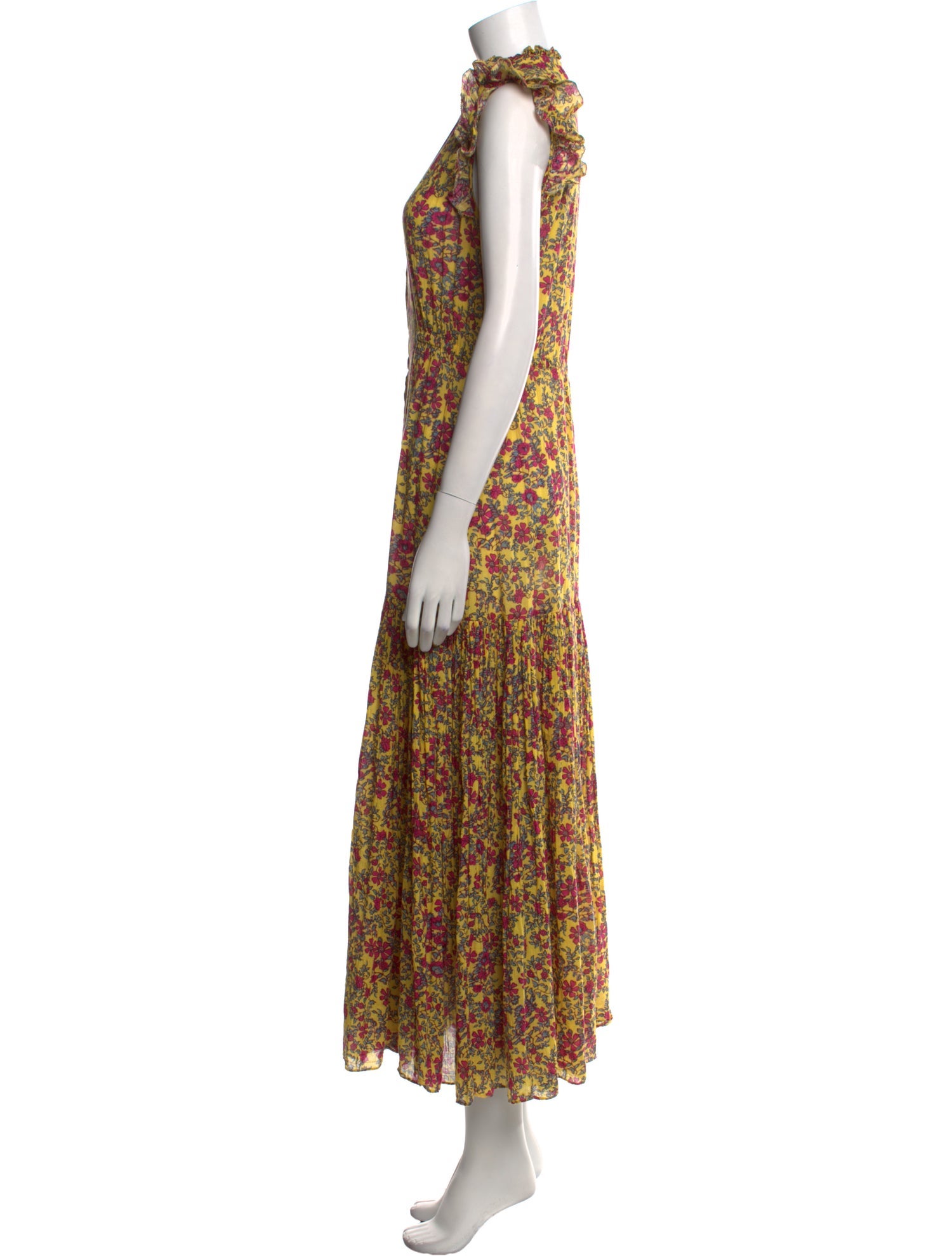 Apiece Apart Floral Print Long Dress