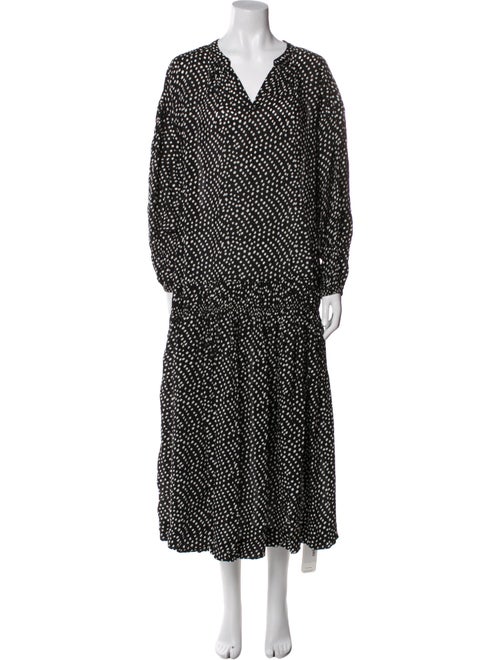 Apiece Apart Polka Dot Print Long Dress