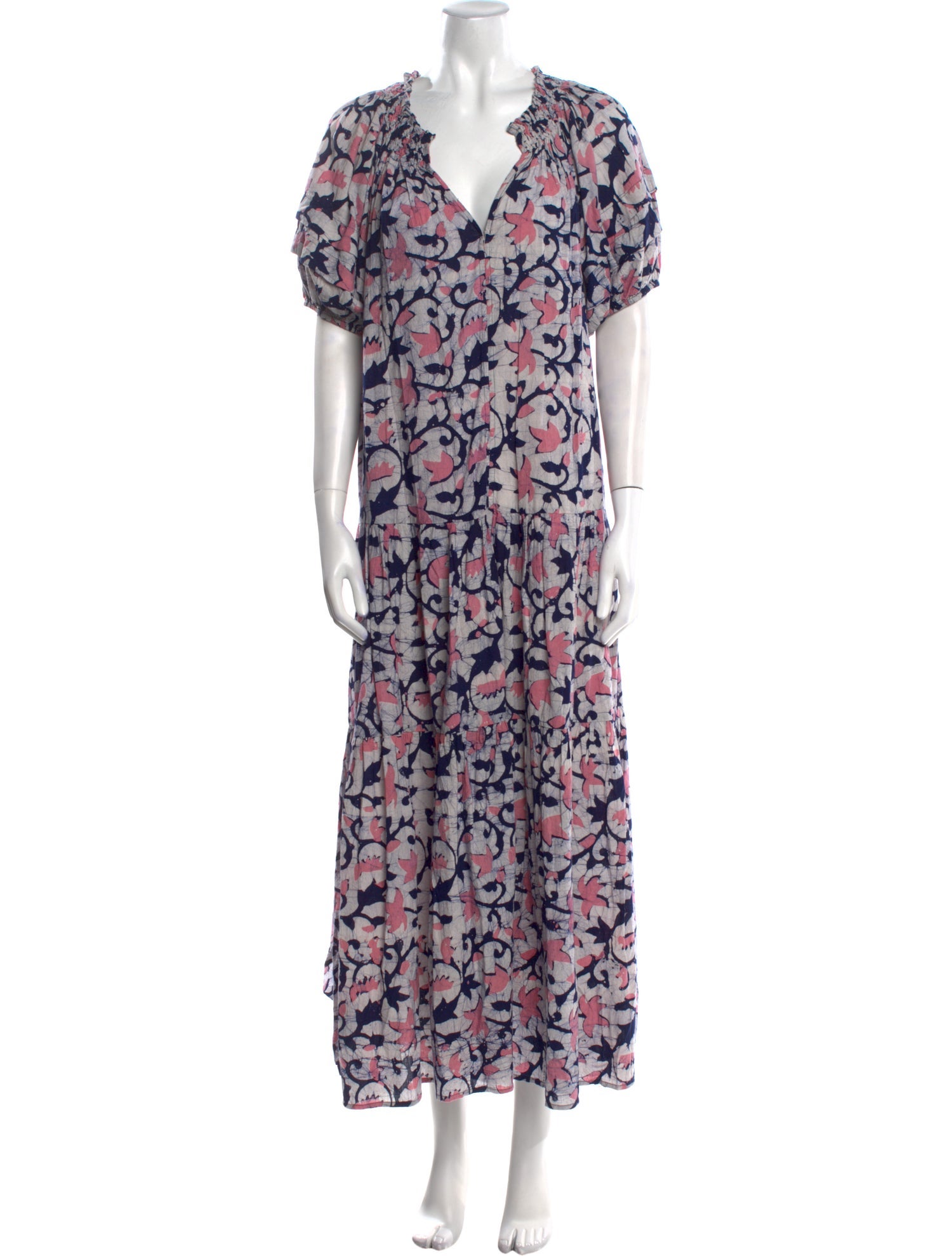Apiece Apart Floral Print Long Dress