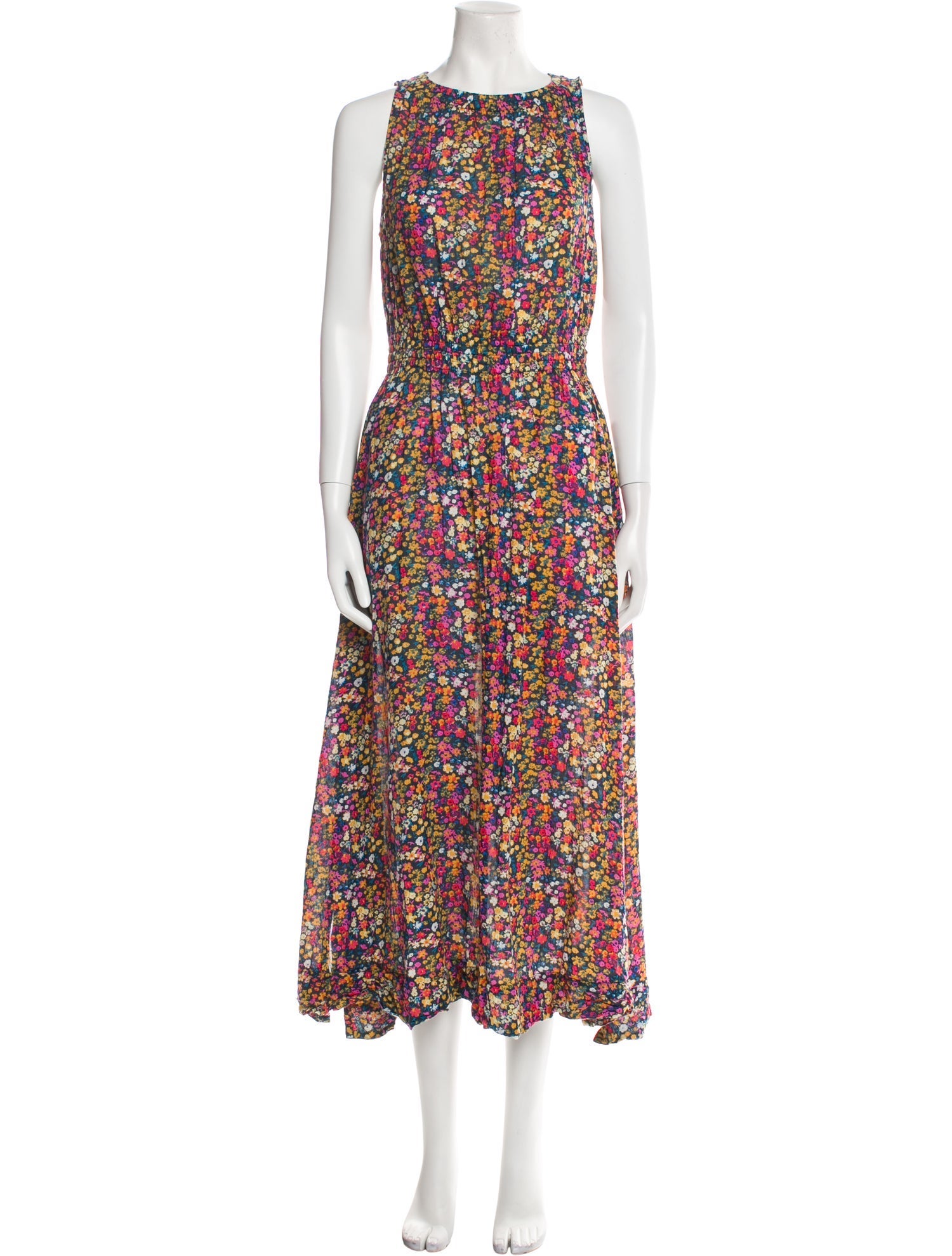 Apiece Apart Floral Print Long Dress