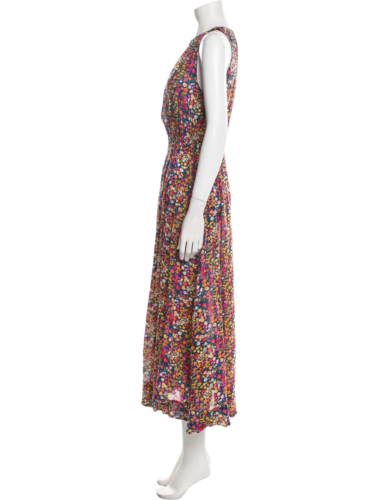 Apiece Apart Floral Print Long Dress