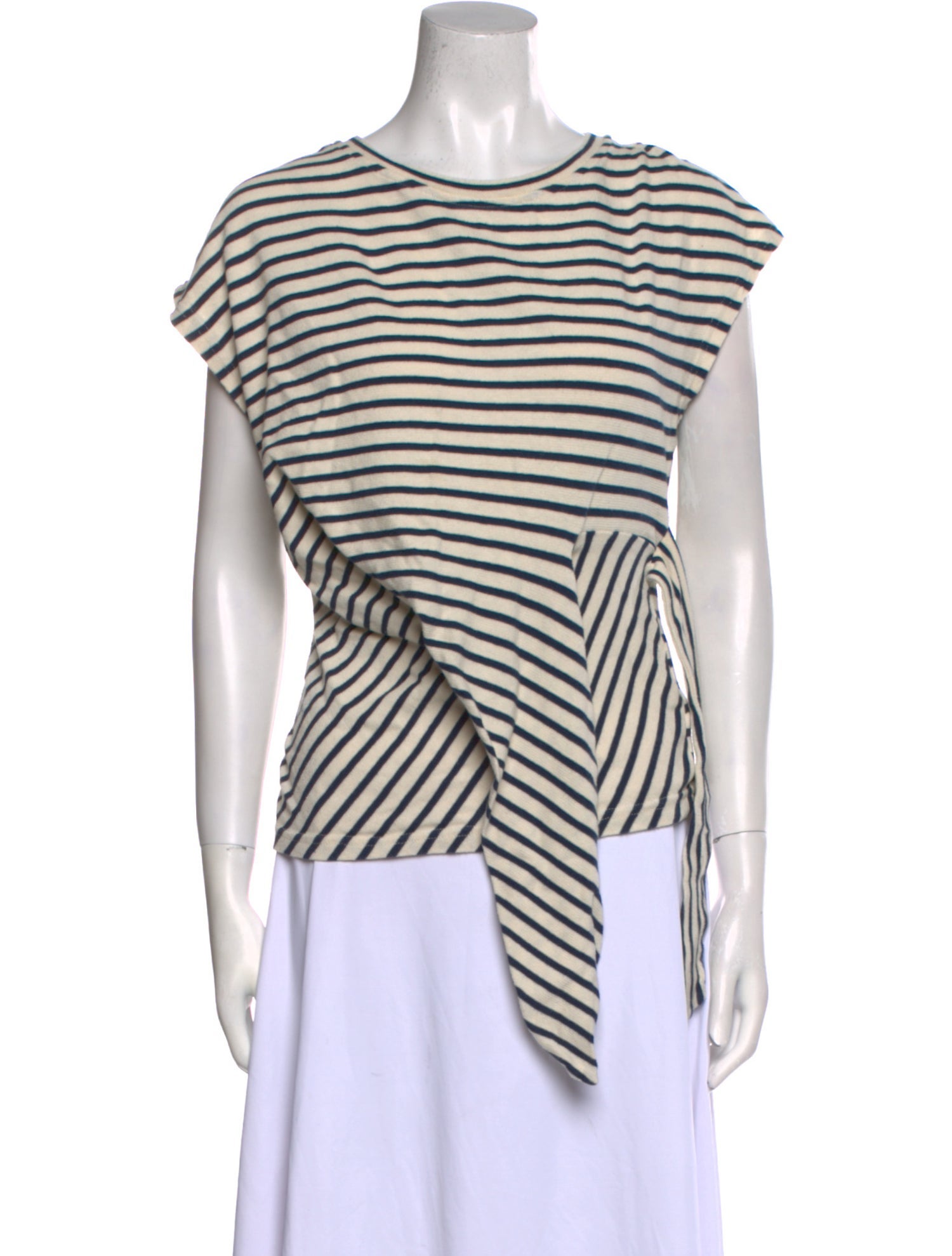 Apiece Apart Striped Crew Neck T-Shirt