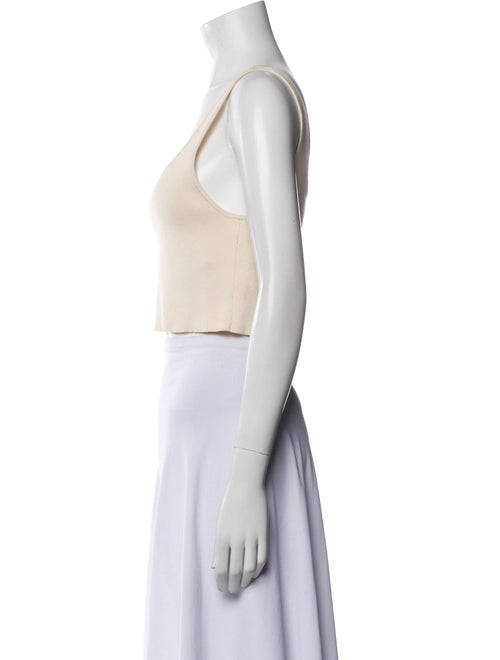 Apiece Apart Square Neckline Sleeveless Crop Top