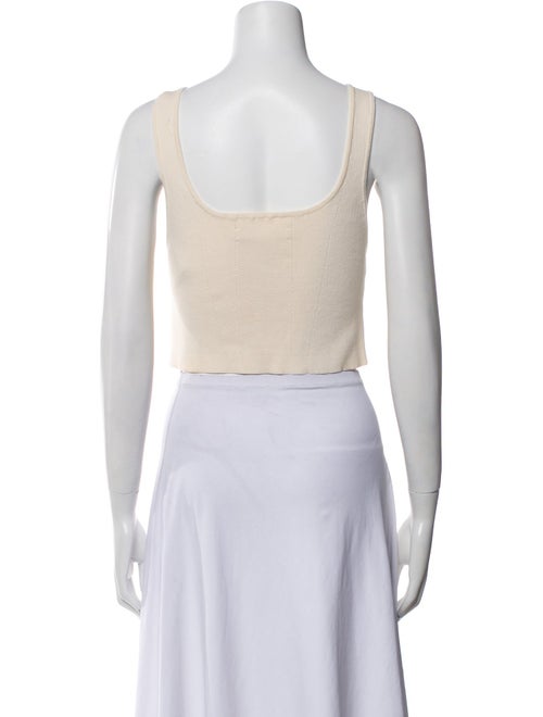 Apiece Apart Square Neckline Sleeveless Crop Top