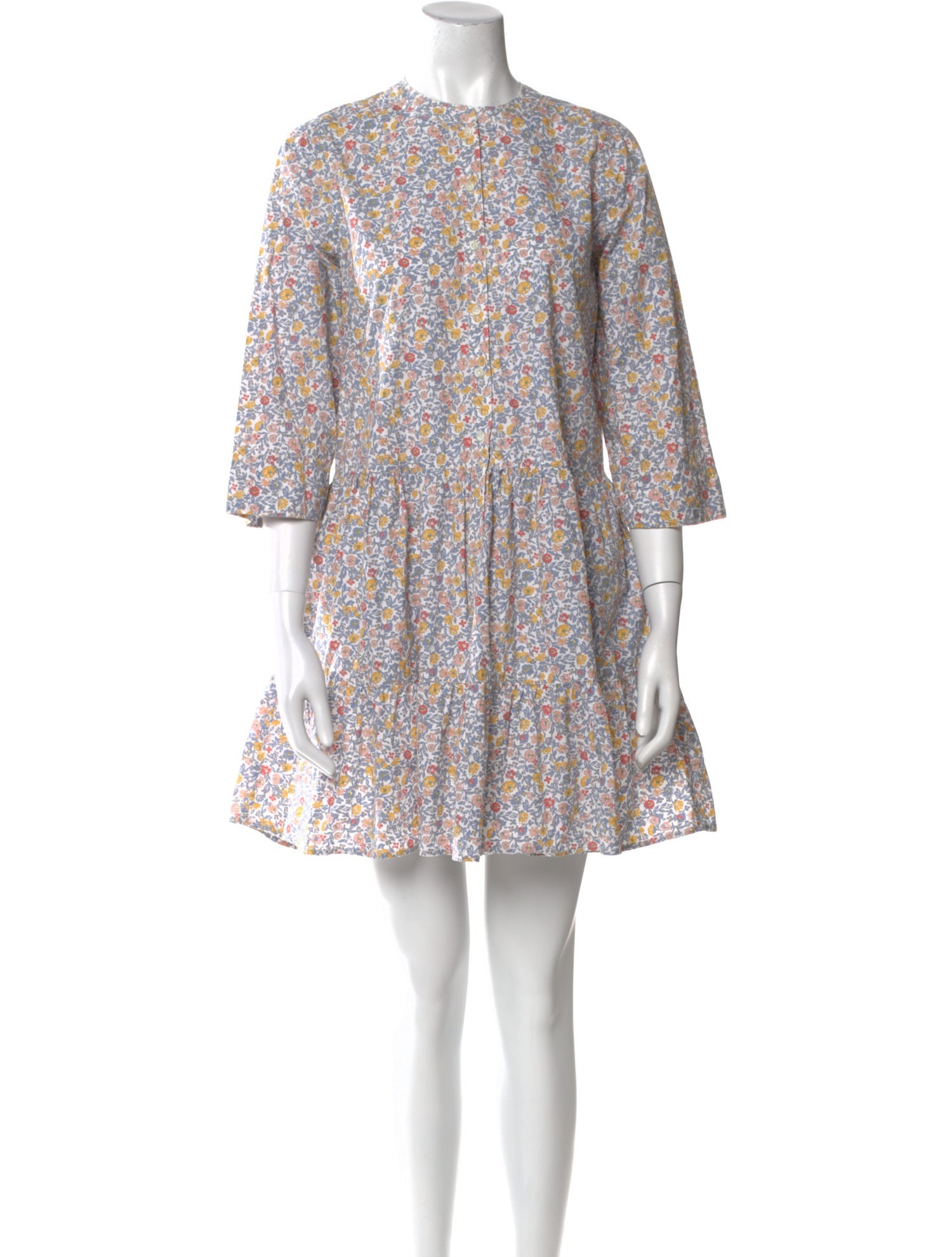 Apiece Apart Floral Print Mini Dress