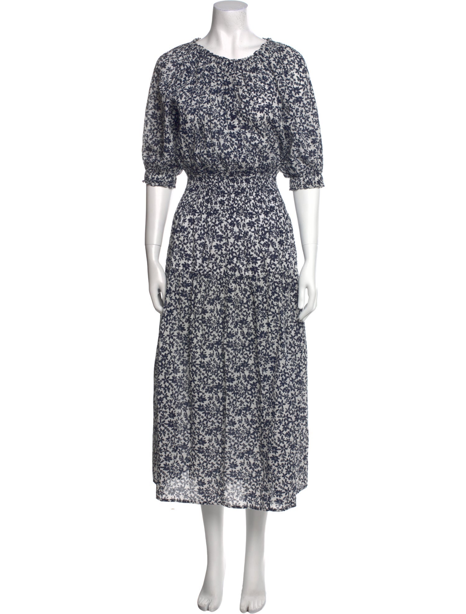 Apiece Apart Floral Print Long Dress