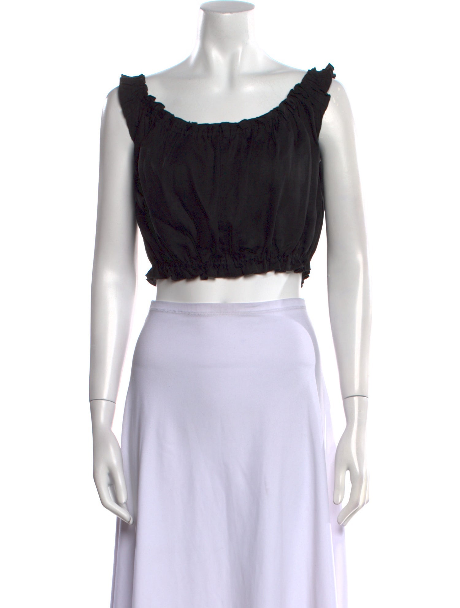 Apiece Apart Scoop Neck Sleeveless Crop Top