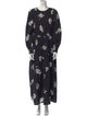 Apiece Apart Floral Print Long Dress