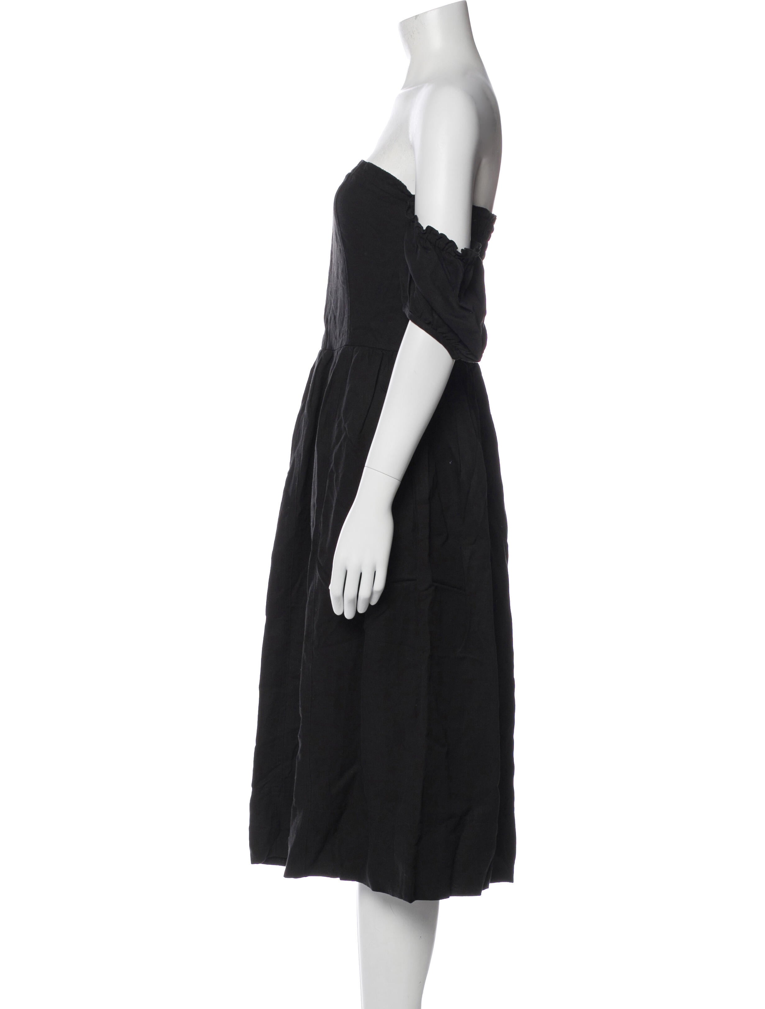 Apiece Apart Off-The-Shoulder Midi Length Dress