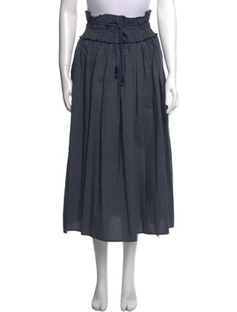 Apiece Apart Polka Dot Print Midi Length Skirt