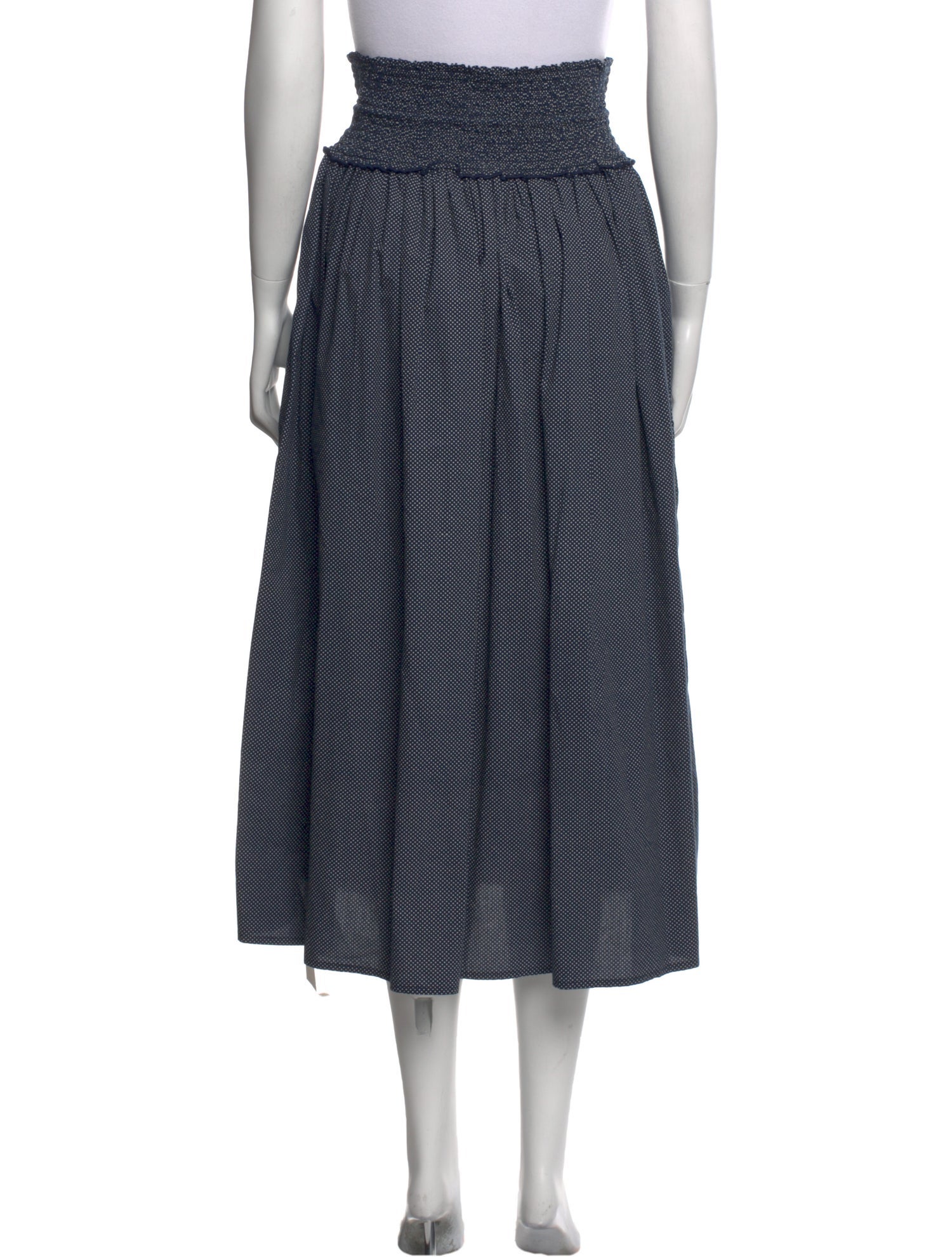 Apiece Apart Polka Dot Print Midi Length Skirt