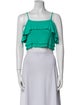 Apiece Apart Square Neckline Sleeveless Crop Top