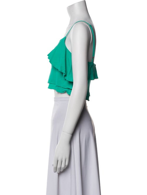 Apiece Apart Square Neckline Sleeveless Crop Top