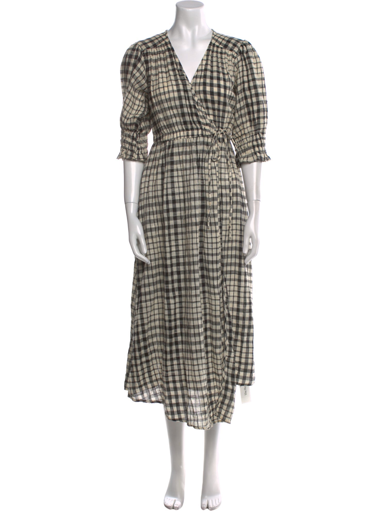 Apiece Apart Plaid Print Long Dress