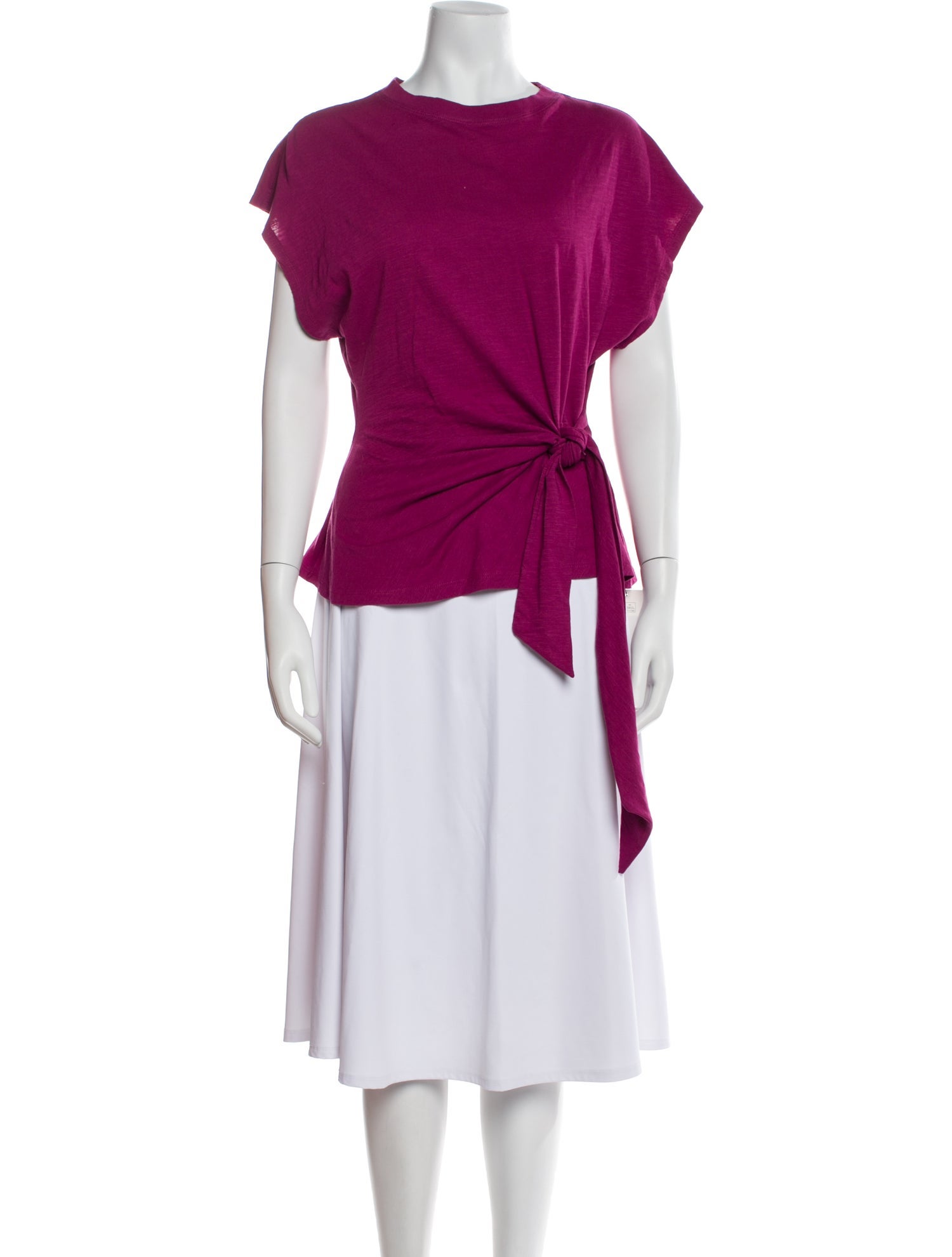 Apiece Apart Bateau Neckline Short Sleeve Blouse