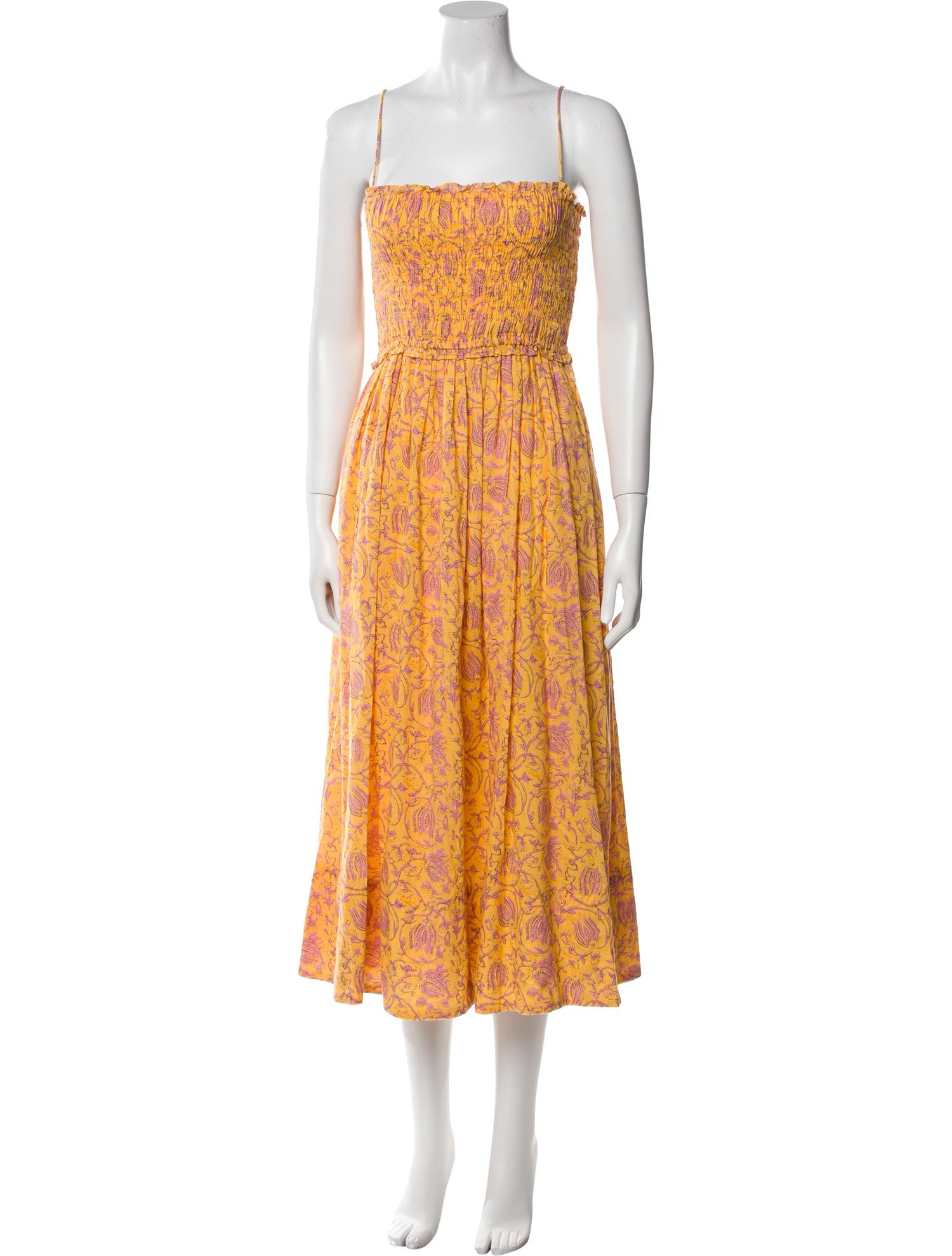 Apiece Apart Floral Print Long Dress