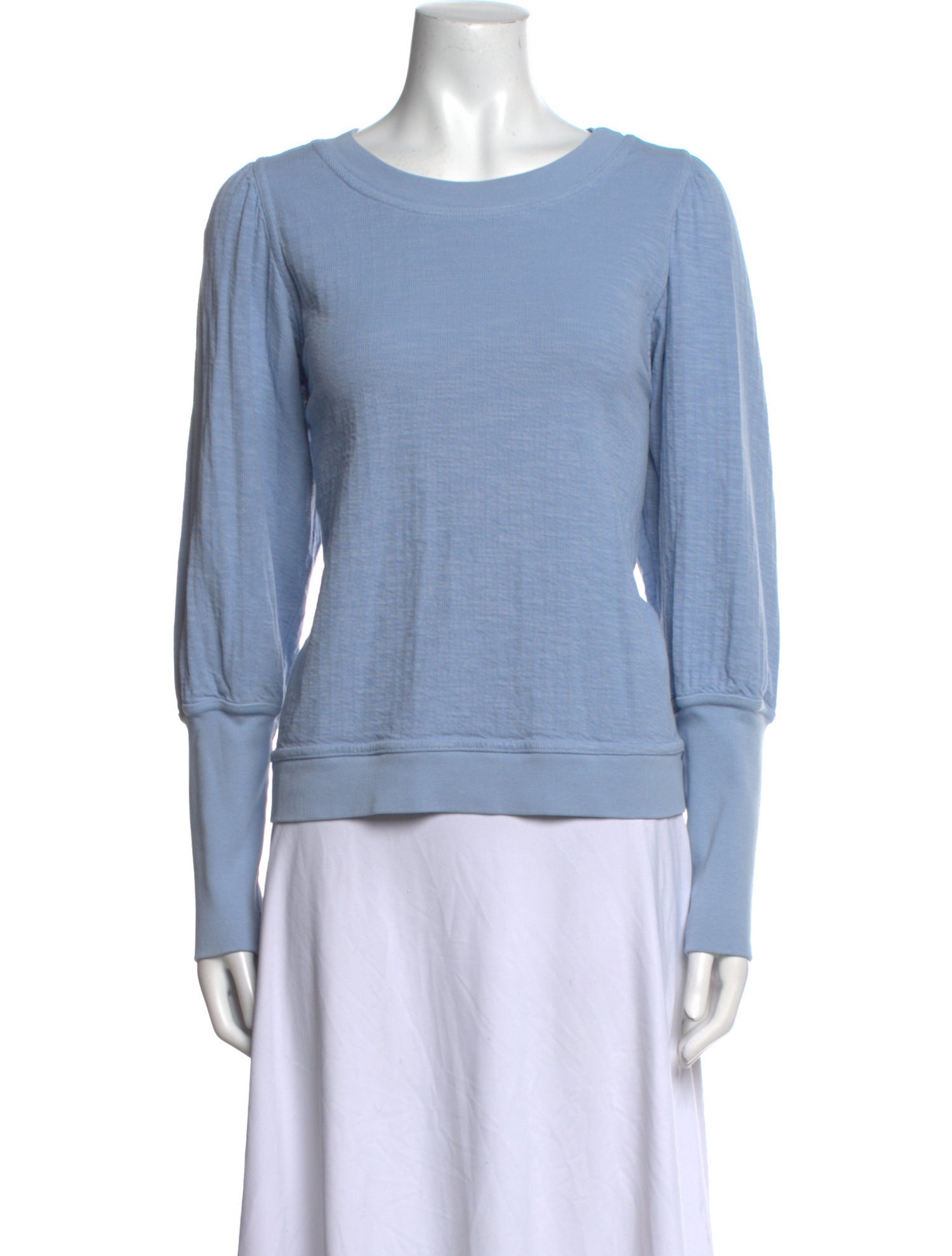 Apiece Apart Scoop Neck Long Sleeve Sweatshirt