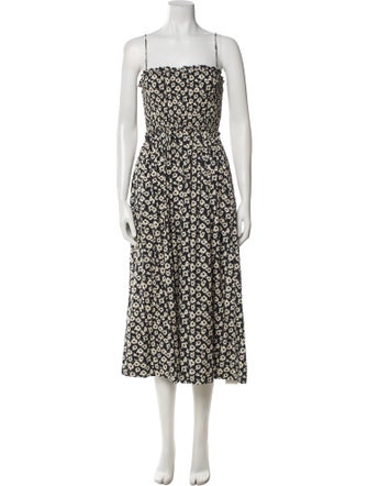 Apiece Apart Floral Print Long Dress