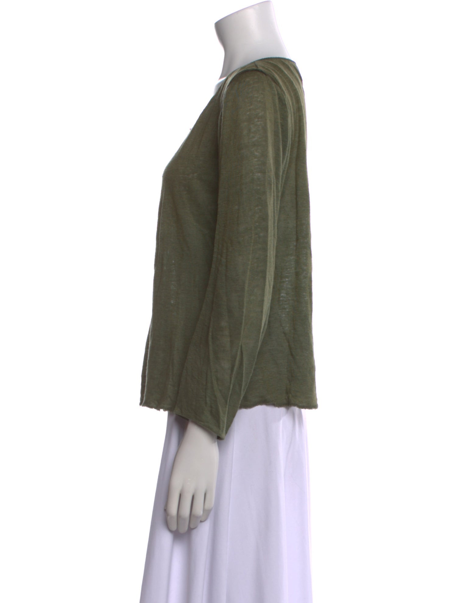 Apiece Apart Linen Scoop Neck Sweater