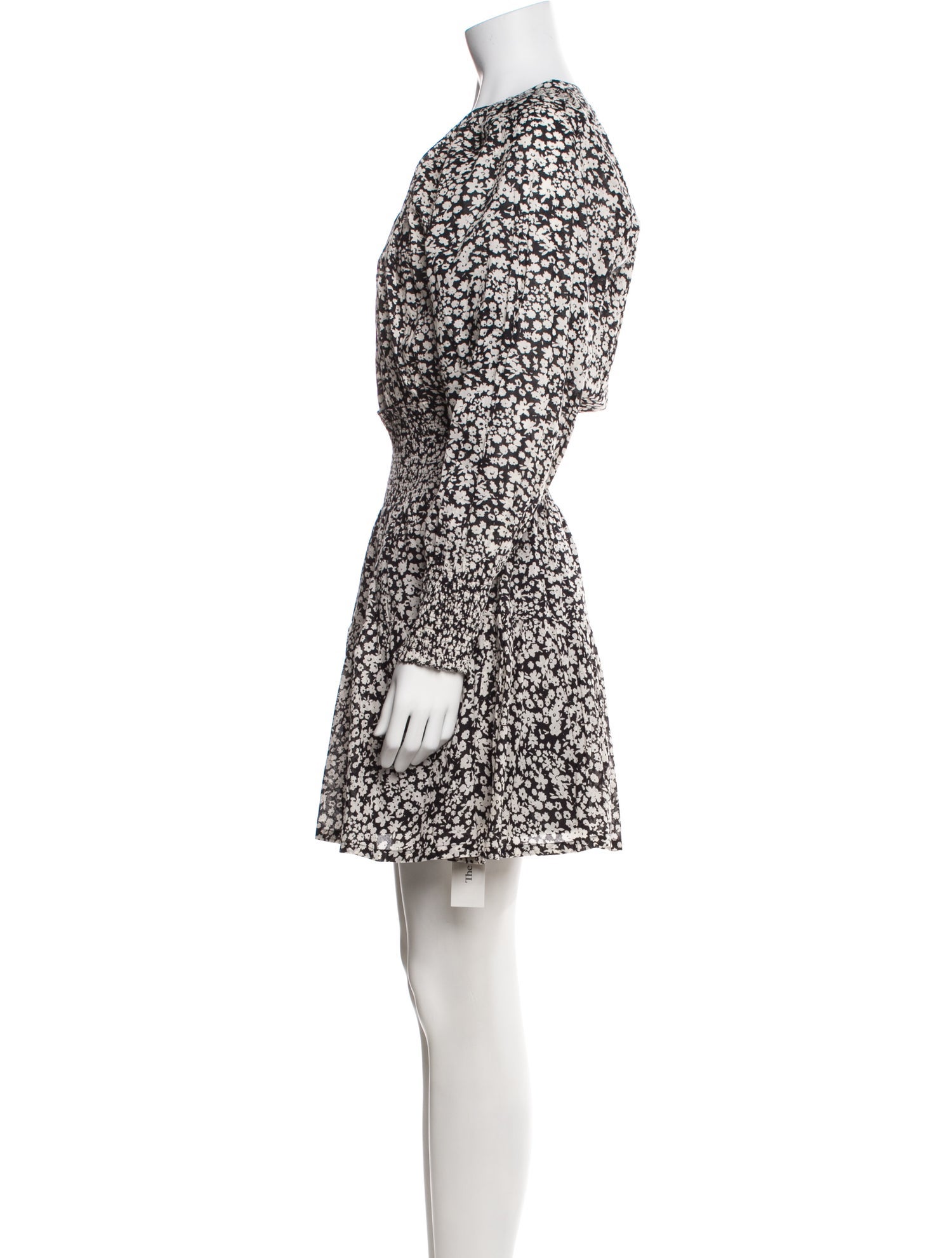 Apiece Apart Floral Print Knee-Length Dress