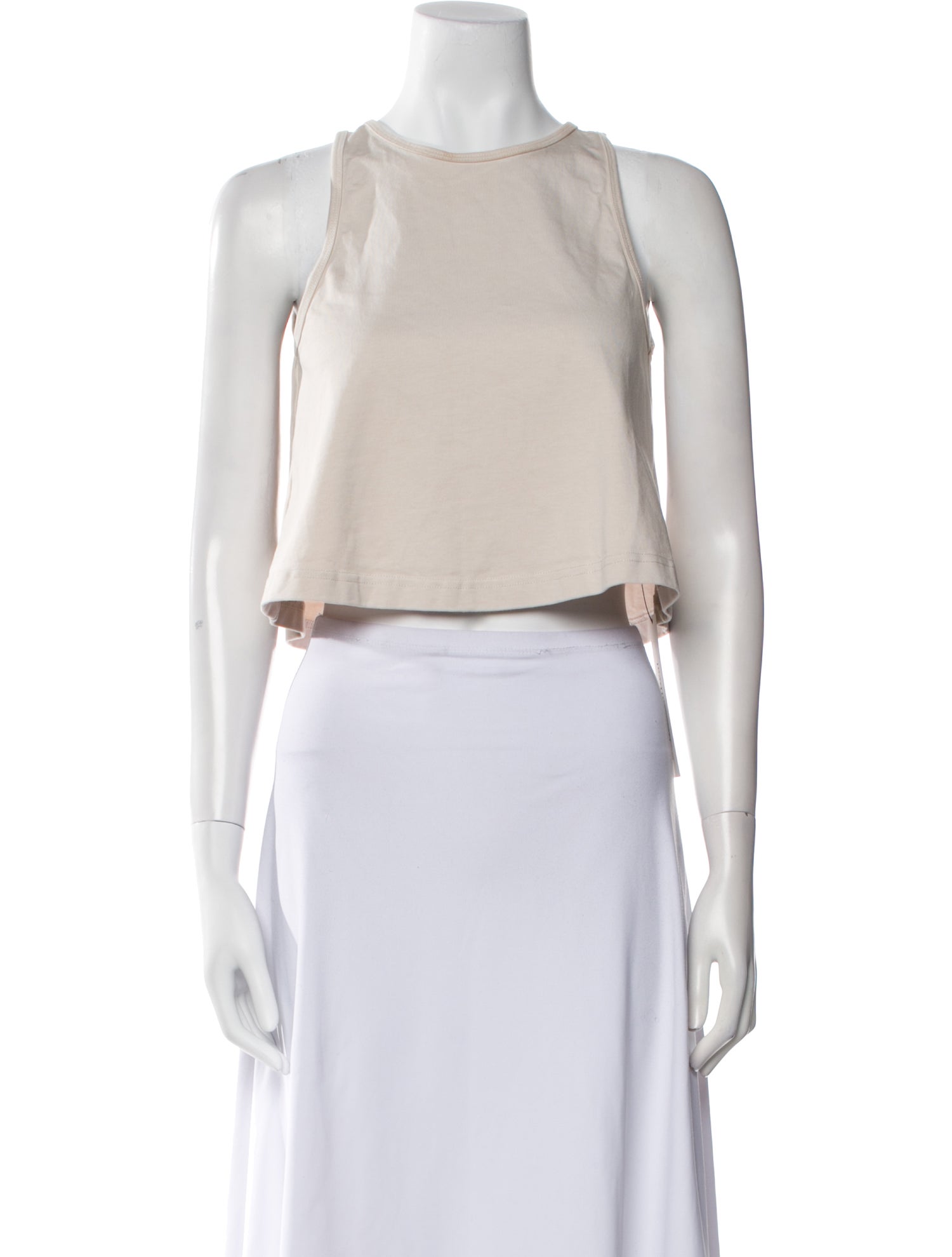 Apiece Apart Crew Neck Sleeveless Crop Top