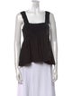 Apiece Apart Square Neckline Sleeveless Crop Top