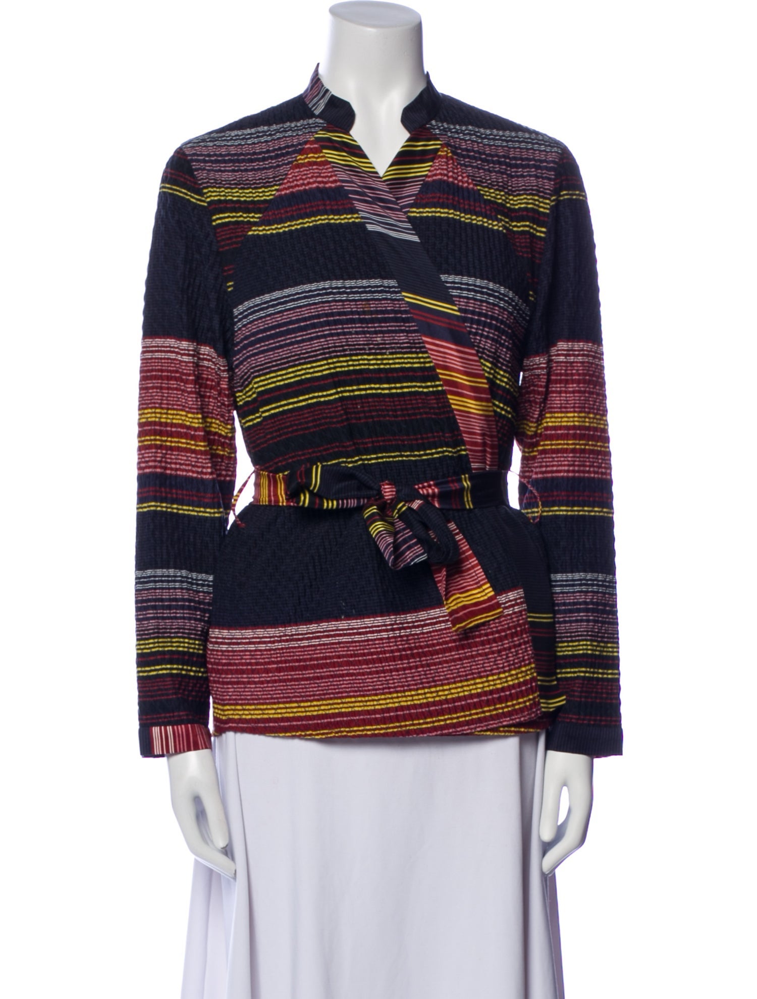 Apiece Apart Silk Striped Top