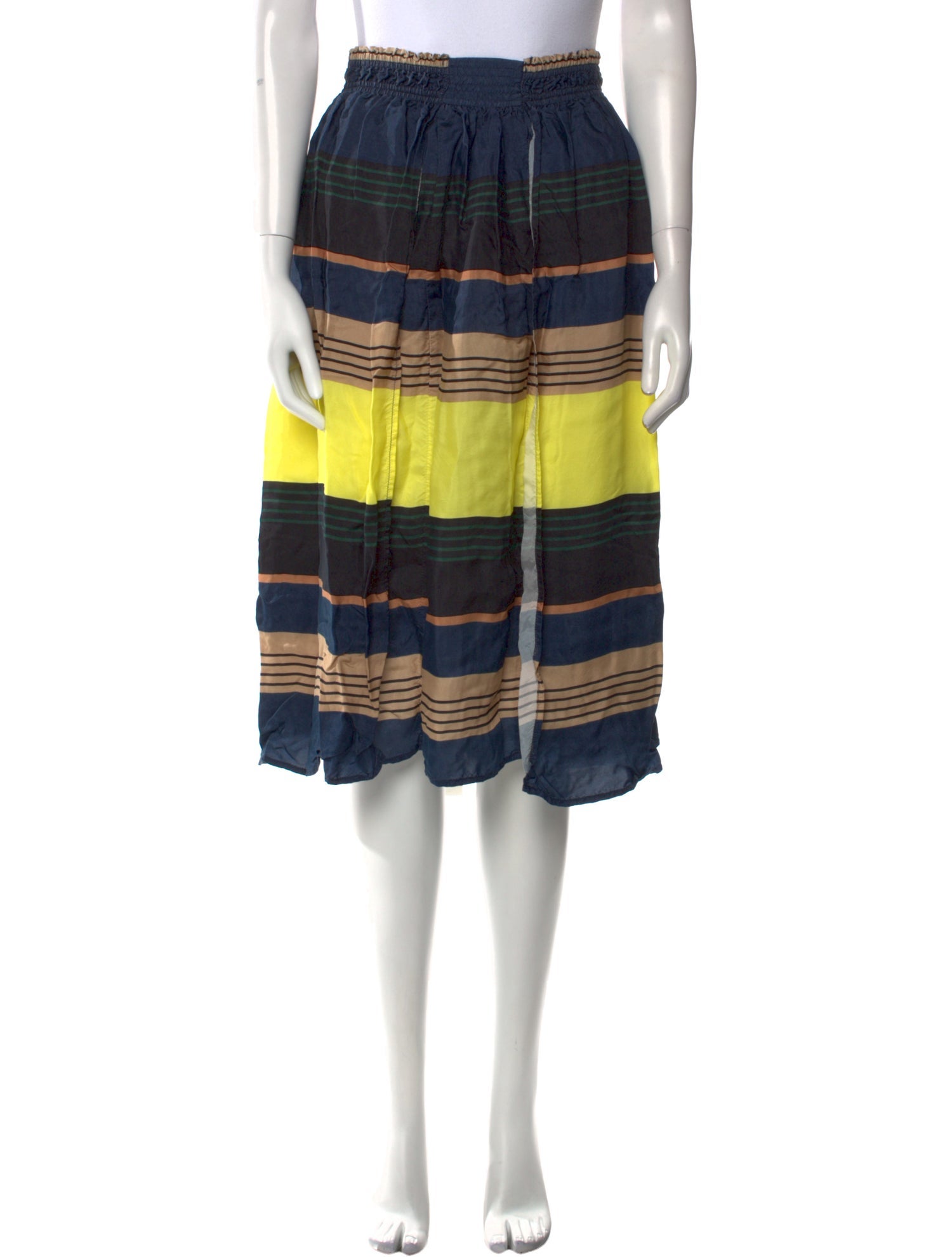Apiece Apart Striped Knee-Length Skirt