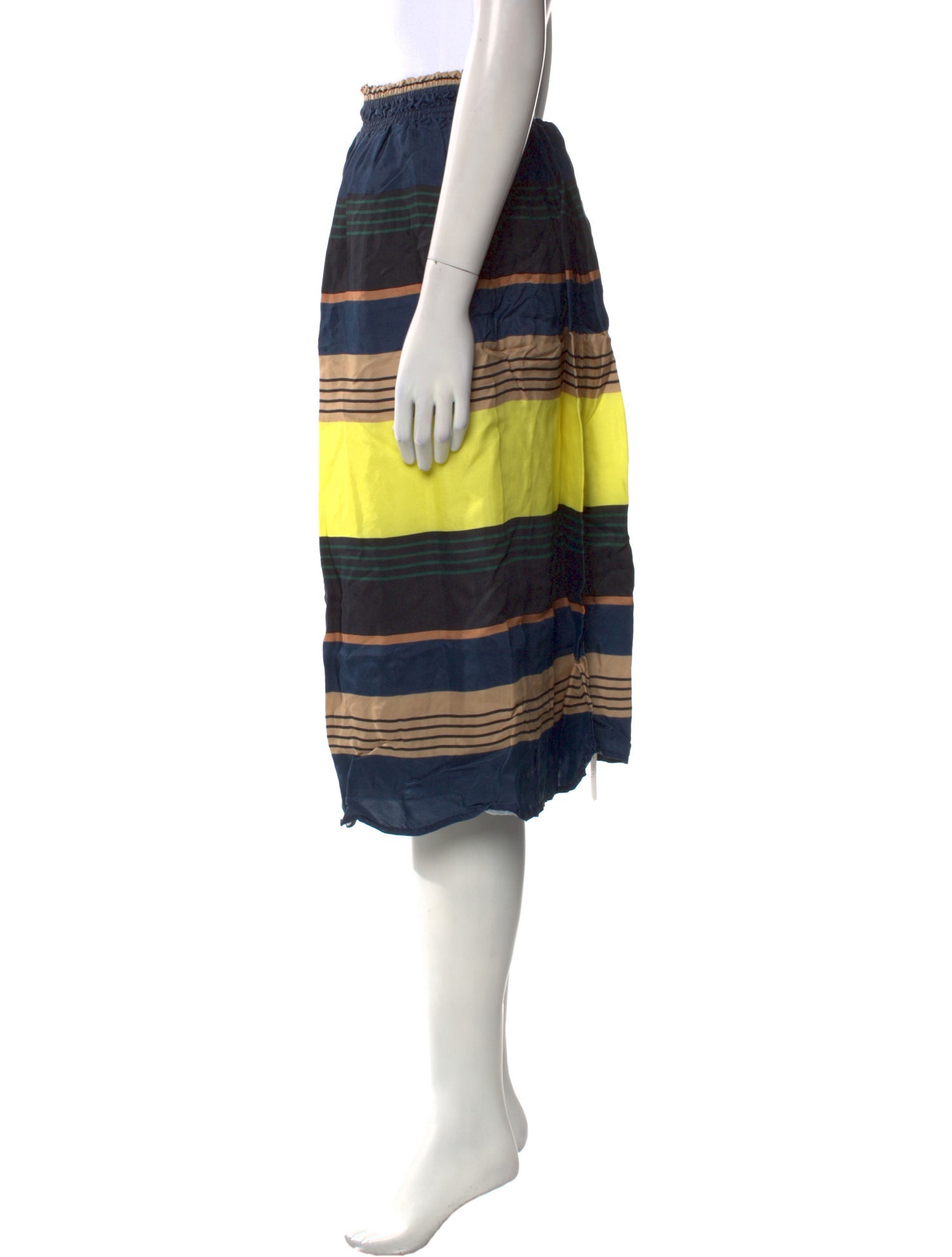 Apiece Apart Striped Knee-Length Skirt