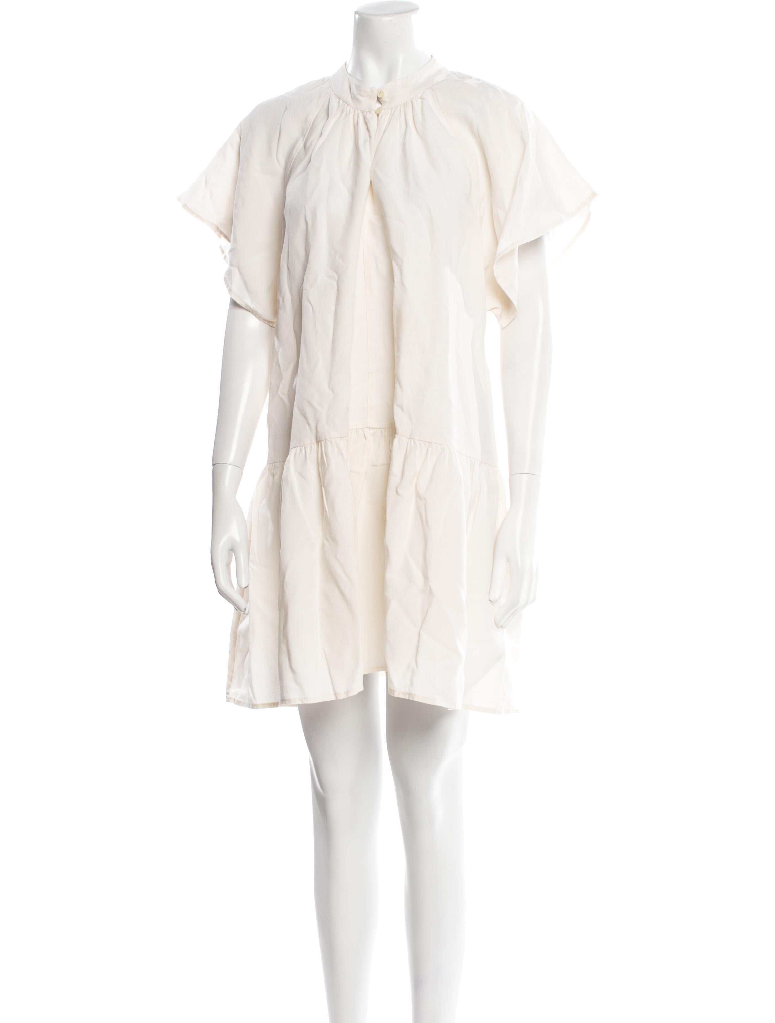 Apiece Apart Crew Neck Mini Dress