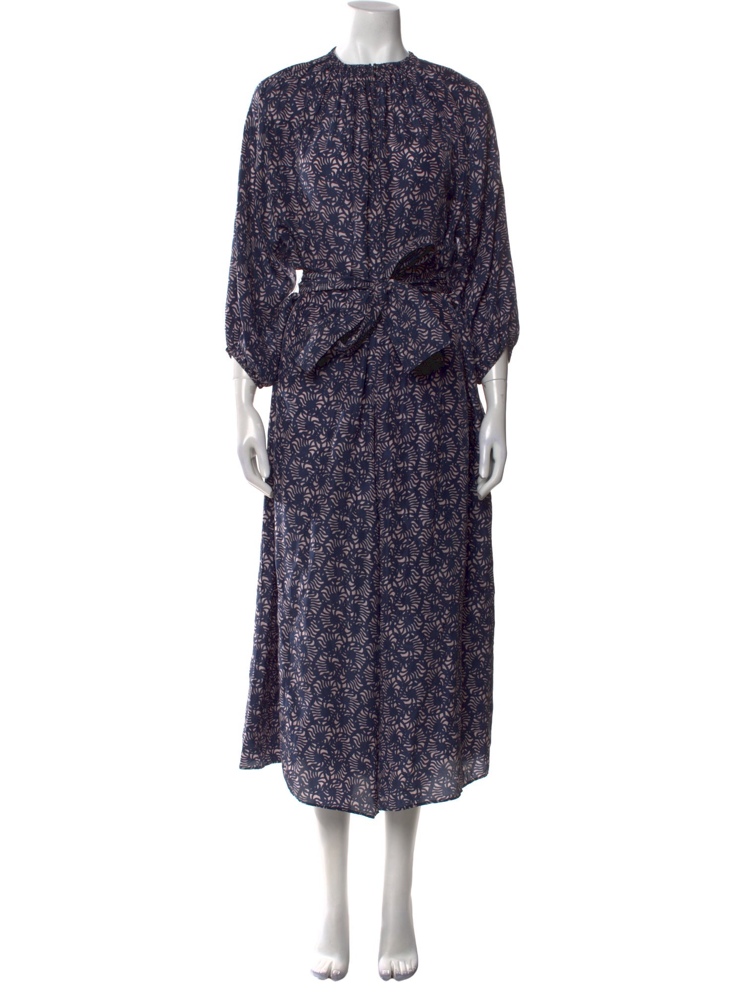 Apiece Apart Silk Printed Jumpsuit