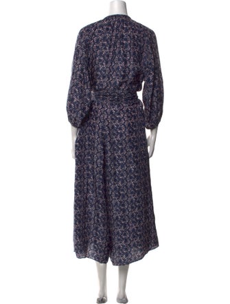 Apiece Apart Silk Printed Jumpsuit