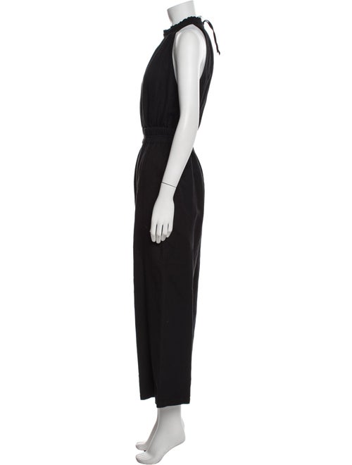 Apiece Apart Linen Mock Neck Jumpsuit