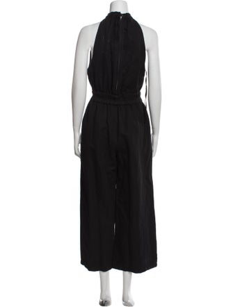Apiece Apart Linen Mock Neck Jumpsuit