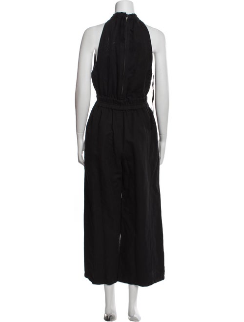 Apiece Apart Linen Mock Neck Jumpsuit