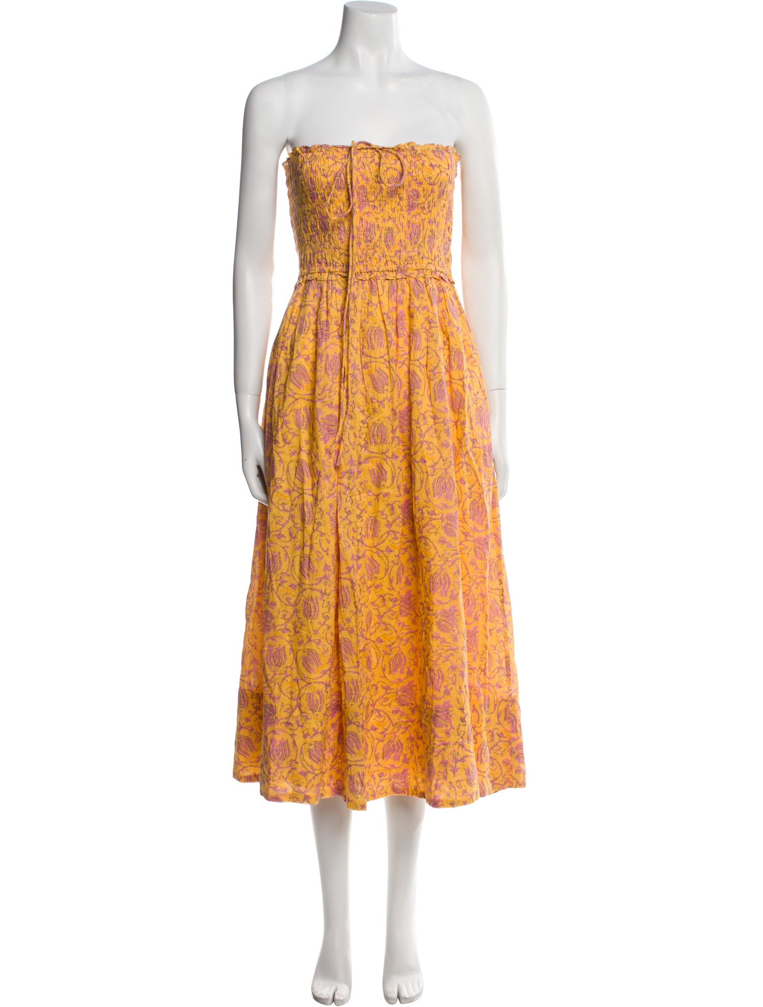 Apiece Apart Paisley Print Midi Length Dress