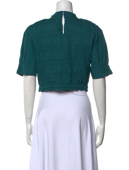 Apiece Apart Crew Neck Short Sleeve Crop Top