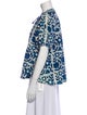 Apiece Apart Printed Tie Neck Blouse