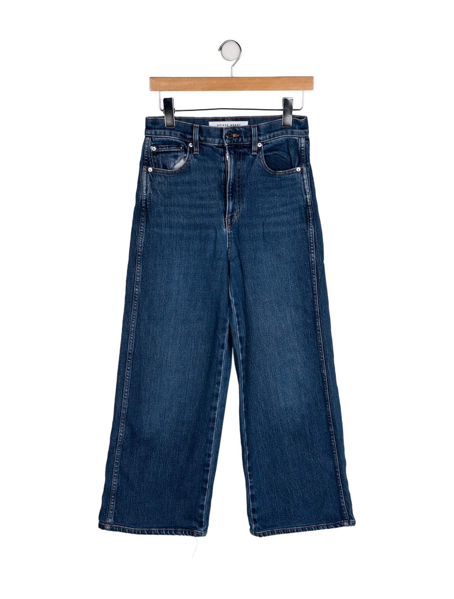Apiece Apart Mid-Rise Wide Leg Jeans