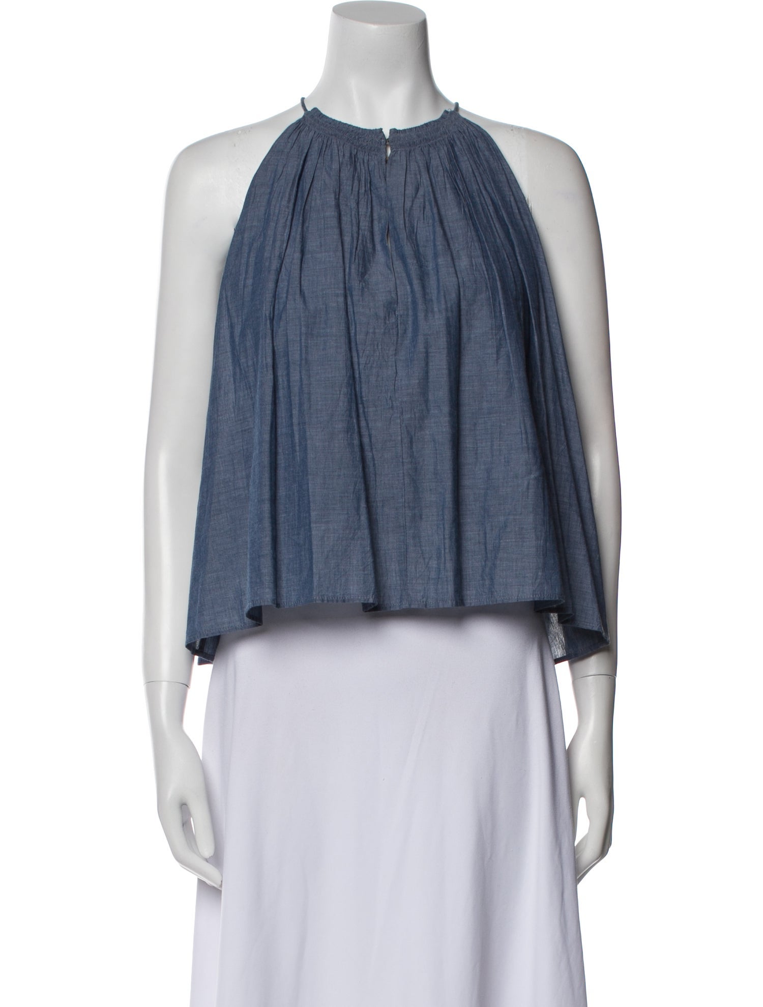 Apiece Apart Halterneck Sleeveless Crop Top