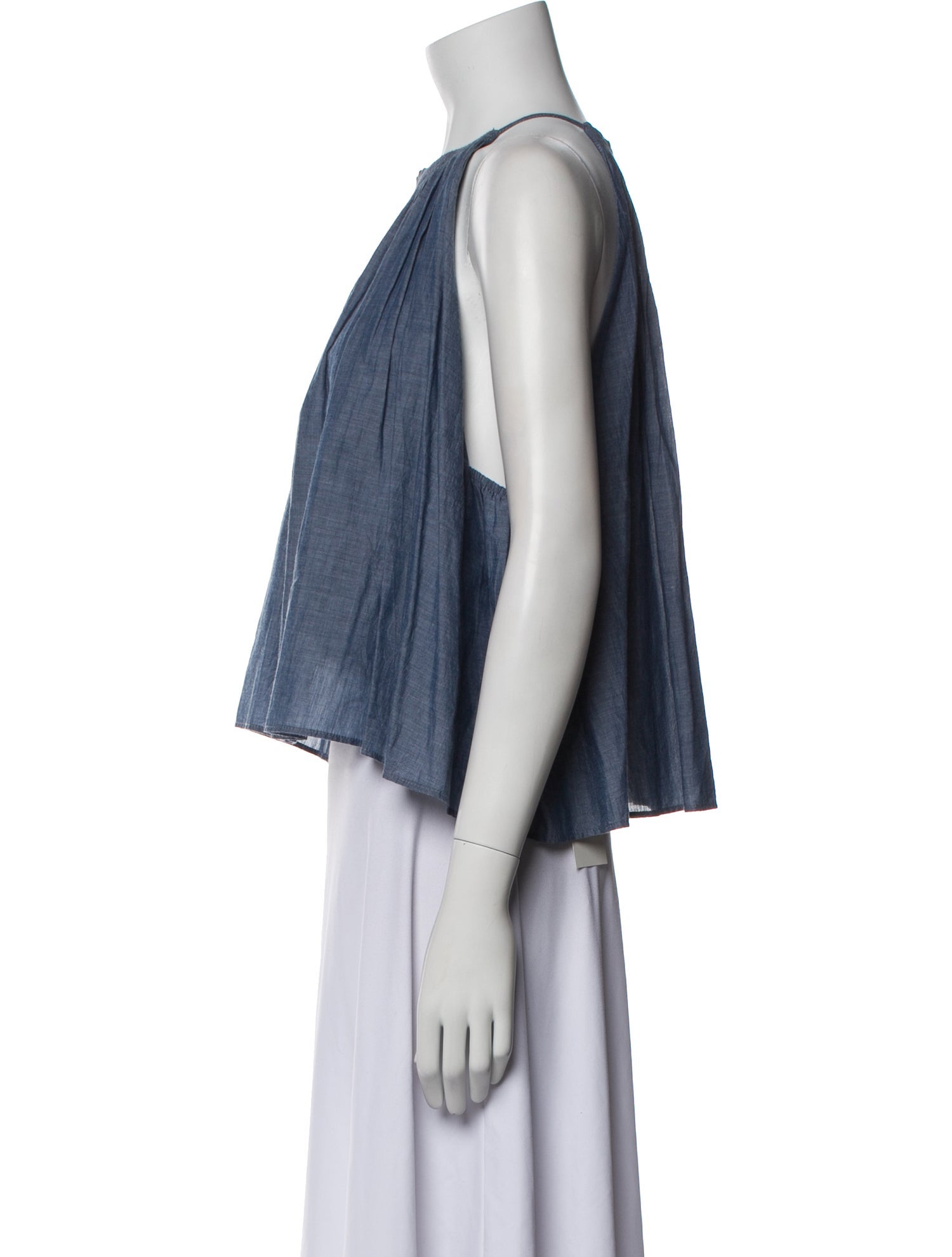 Apiece Apart Halterneck Sleeveless Crop Top