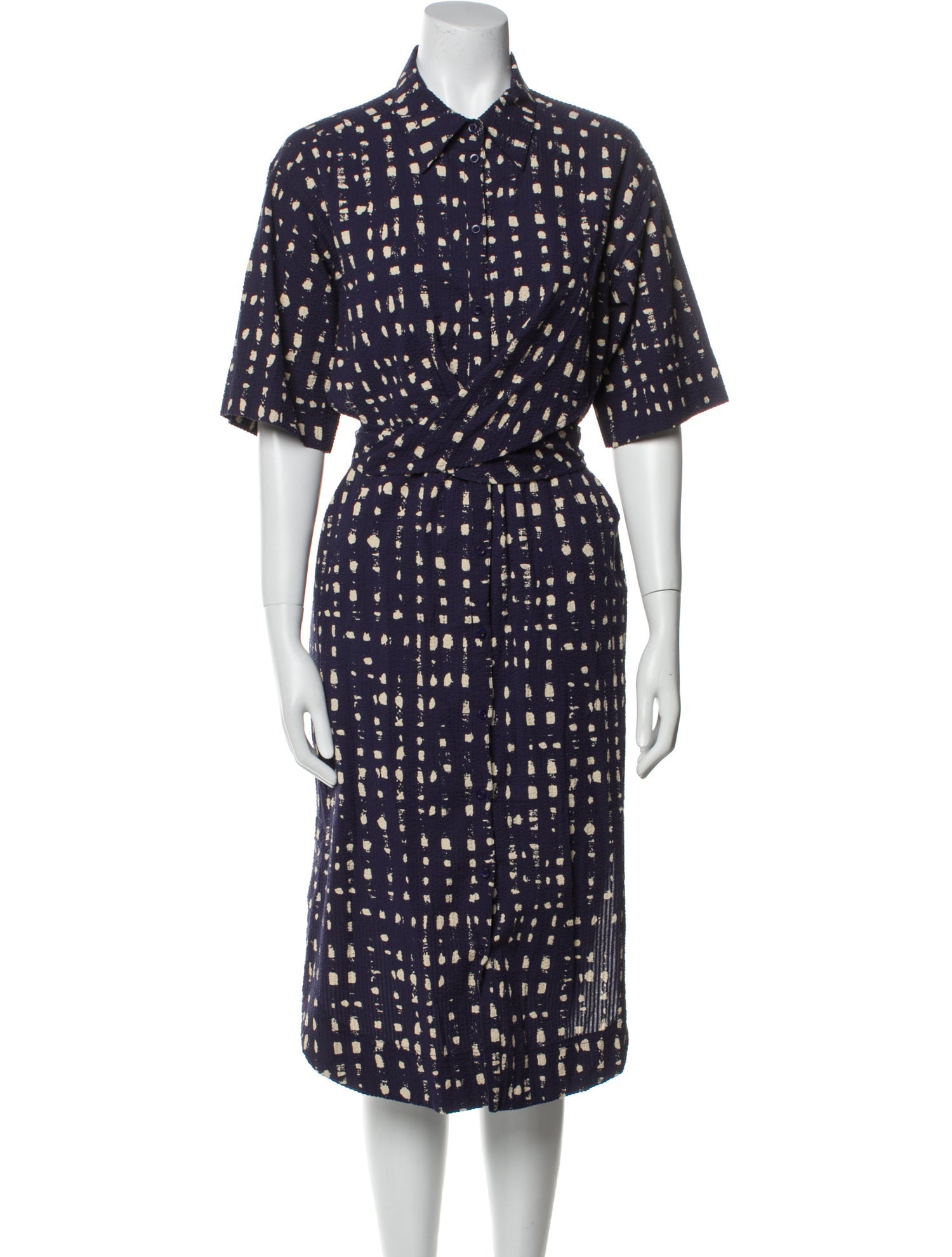 Apiece Apart Printed Midi Length Dress